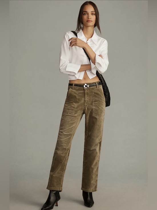 Pilcro Pants - Pilcro by Anthropologie The Wanderer Relaxed Corduroy Pants Size 28